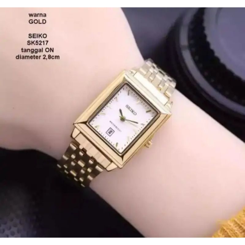 SEIKO JAM TANGAN FASHION WANITA SEIKO ANTI AIR TANGGAL AKTIF BONUS BOX DAN BATERAI