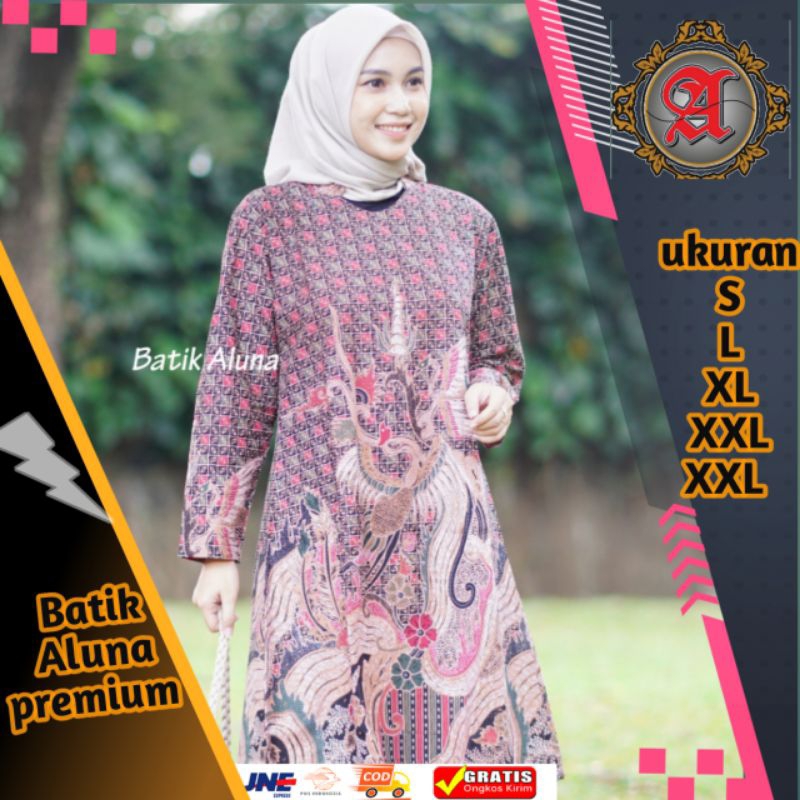 Batik Wanita Tunik Premium  batik Solo premium batik wanita premium TBA 062