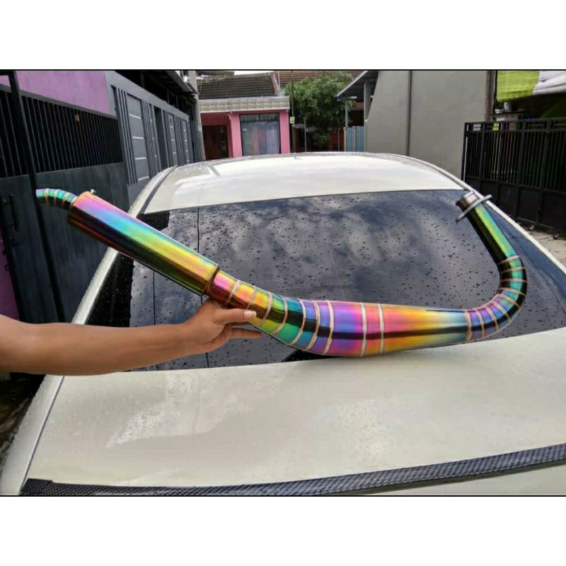 knalpot rx king rx spesial kolong kobra pelangi/rainbow