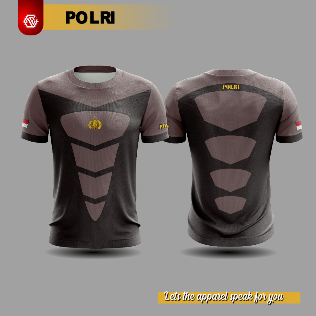 KAOS JERSEY DALAMAN POLRI FULLPRINTING PREMIUM QUALITY