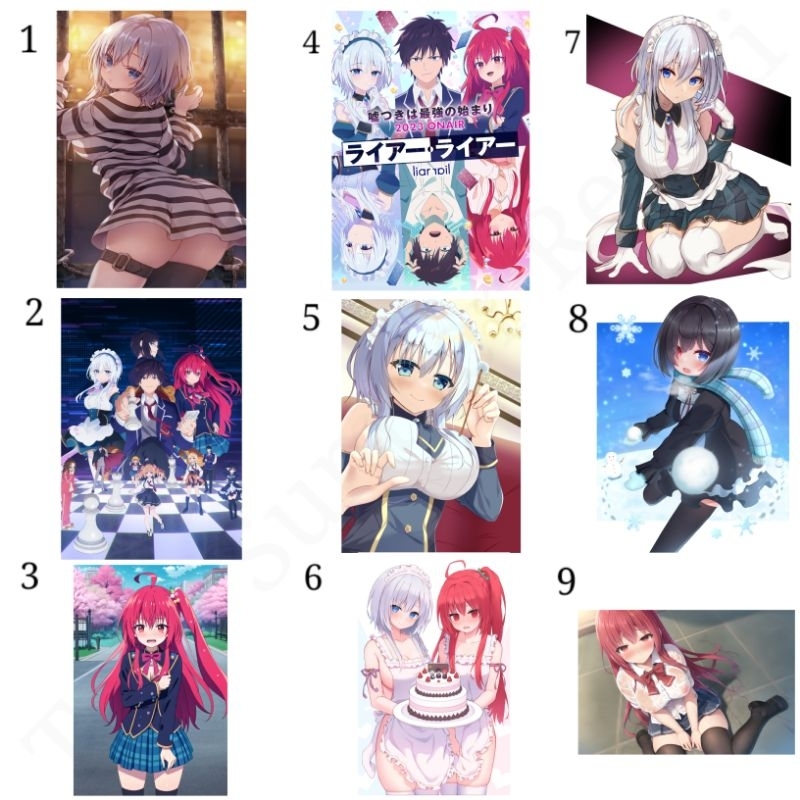 Poster Liar Liar Paper Saionji Sarasa Wallpaper Shiina Tsumugi Figure Himeji Shirayuki Murah Anime G