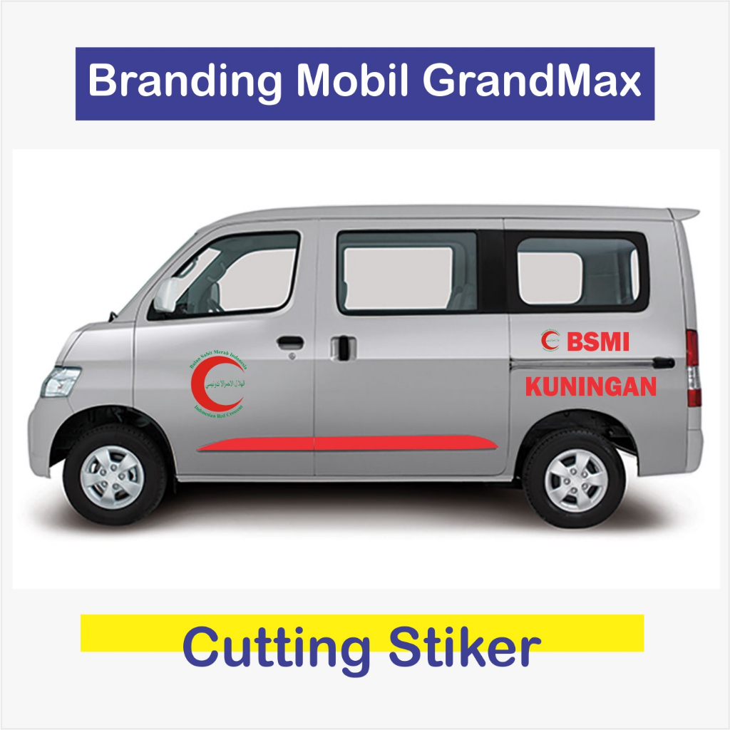 Branding Mobil GrandMax  Sticker Cutting