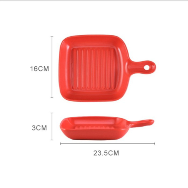 

Baking Keramik Ceramic Buah - Food Piring Steak Nordic Diskon Unik Plate Porcelain Merah /