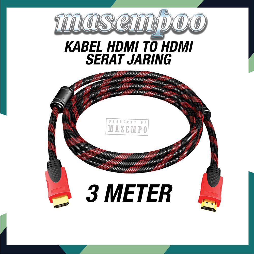 Kabel Hdmi to HDMI 1.5 meter 3 Meter 10 Meter Laptop ke Tv / Tv ke Set Top Box