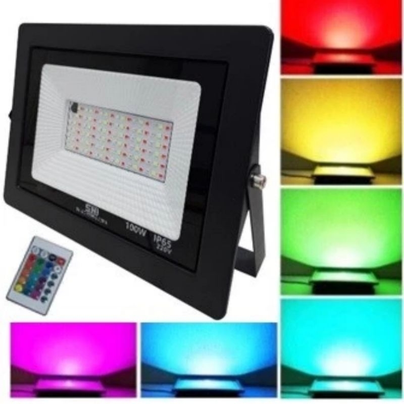 Lampu sorot RGB 50W led Ac 220V / Lampu sorot led 50W RGB Ac 220V