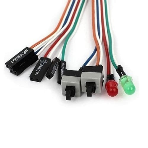 KABEL FRONT PANEL SWITCH RESET / POWER BUTTON UNTUK PC CPU