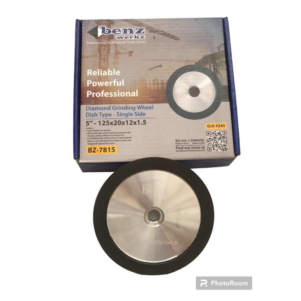 Mata Gerinda Diamond Grinding Wheel Batu Asah Bulat 1 sisi BENZ 5 in