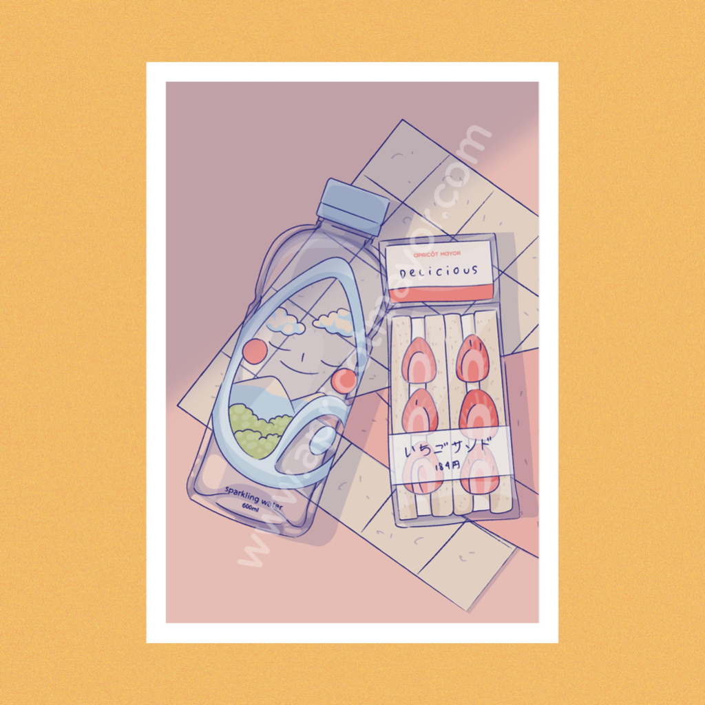 

Apricot Mayor - Stay Hydrated A6 Art Print