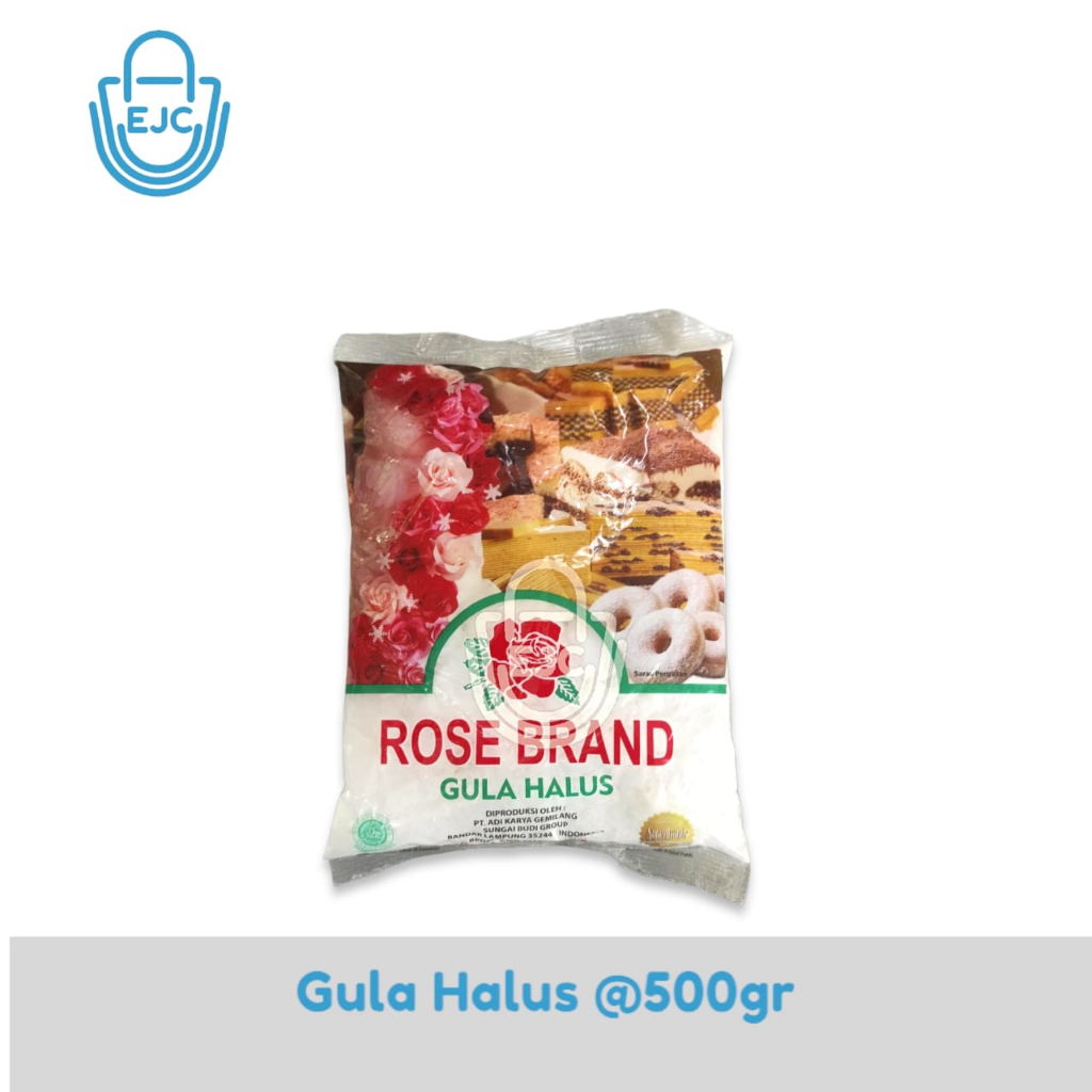 

GULA HALUS 500G / TEPUNG GULA ROSE BRAND 500 GRAM