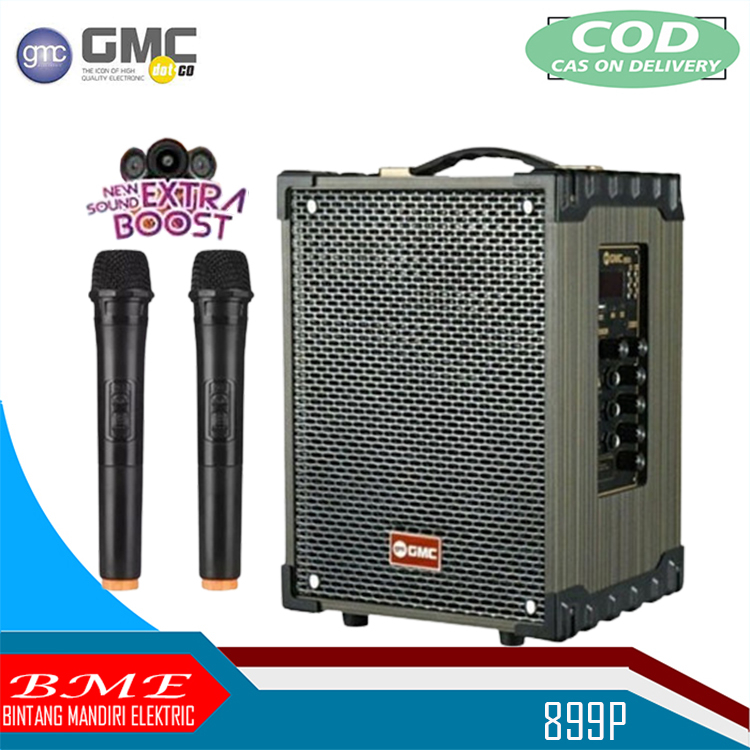 SPEAKER BLUETOOTH KARAOKE GMC 899P/899 p+ FREE MIC WIRELESS 2