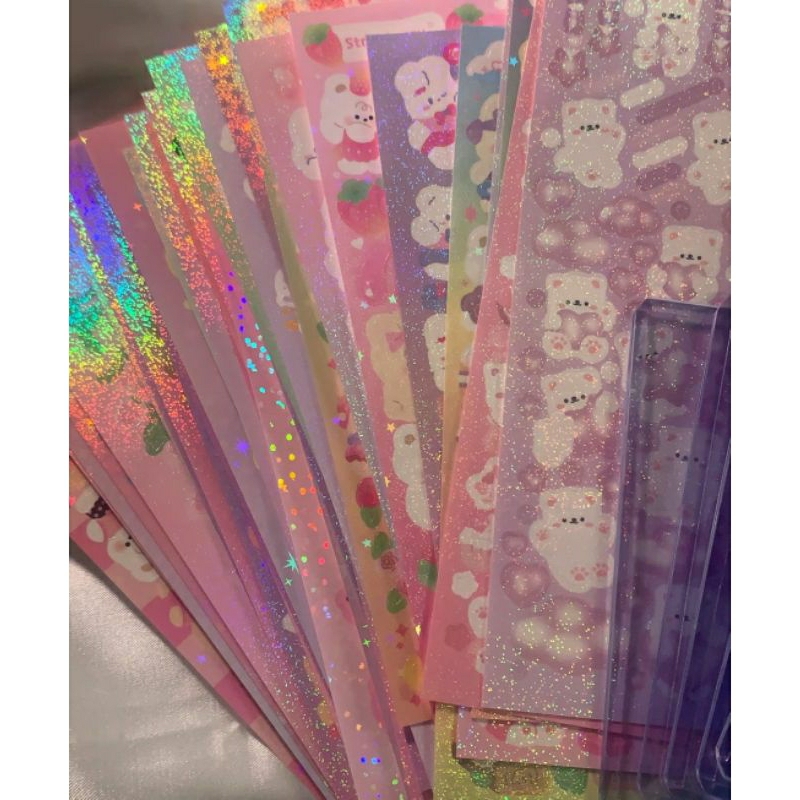 

Deco Stiker Hologram Dekorasi Toploader PC Kpop