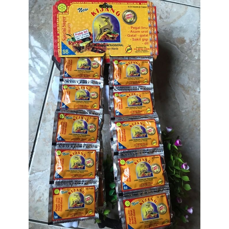 

Kijang isi 20 sachet 2 kapsul