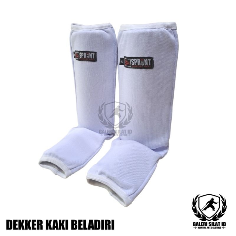 Arm Shinguard Long - Shinpad - Dekker Kaki Beladiri - Decker Pencak Silat Panjang - Deker Silat Panjang - Pelindung Kaki Olahraga Beladiri Silat Karate Taekwondo MMA Boxing Wushu Muay Thai Sprint Martial Arts