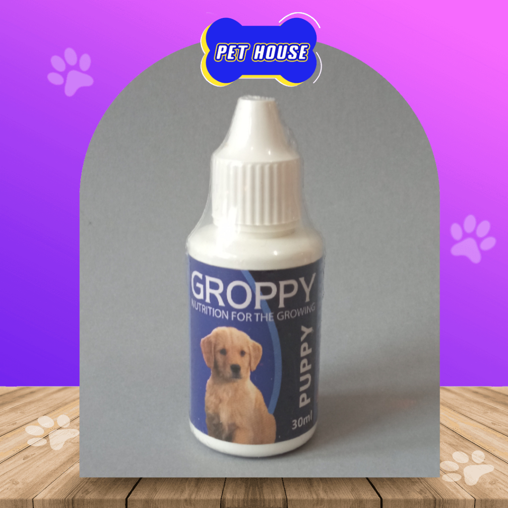 GROPPY 30ML - SUPLEMEN MEMEPERCEPAT PERTUMBUHAN ANAK ANJING - VITAMIN DAYA TAHAN TUBUH KUAT BEBAS SA
