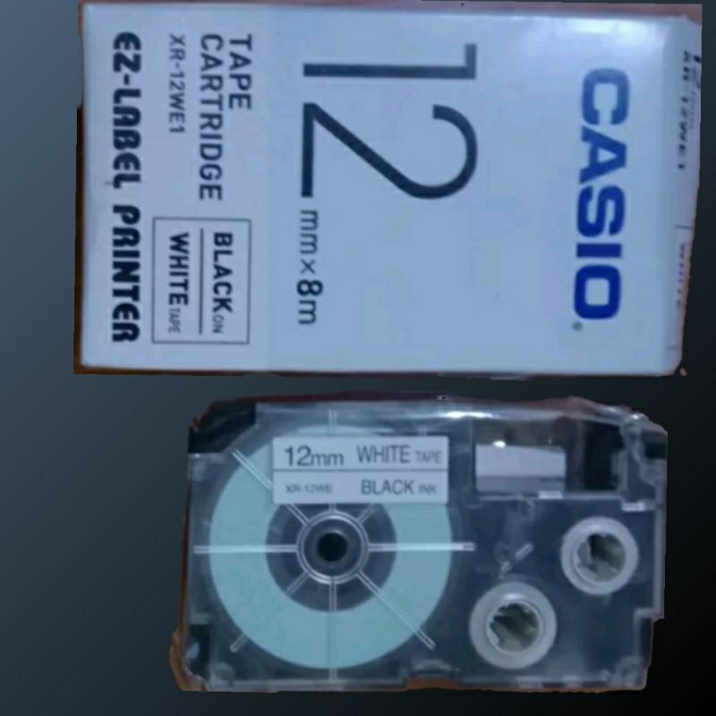 

Nama produkEz - Label printer Casio label 12mm x 8m tape cartridge white & black