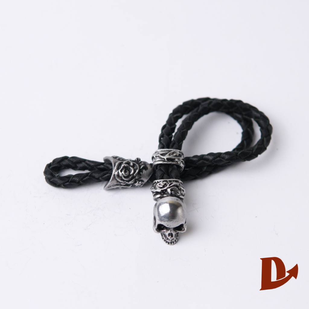 Bracelet Skull / Gelang Tengkorak Leather Florist