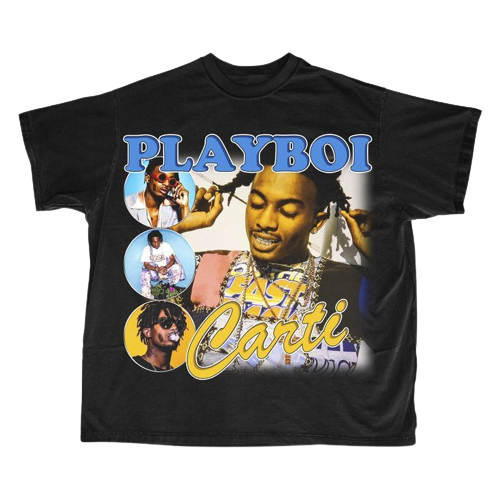 Tshirt Kaos Oversize Playboi Carti Bootleg Rap Vintage Tee