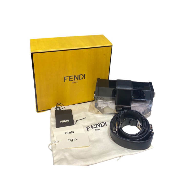 VVGC  Fendi baguette trunk mini transparent  Size 18x5x10cm  Comes witg dustbag, longstrap,box, tag 