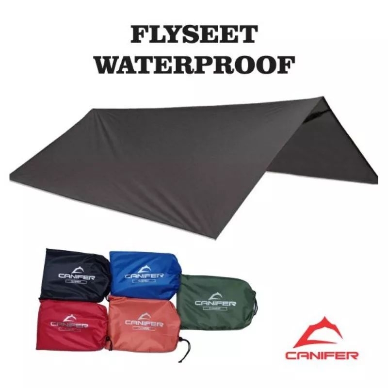 Flyseet Canifer 6x4 Meter Penutup Tenda Waterproof tarptent | Atap Tenda Anti Air