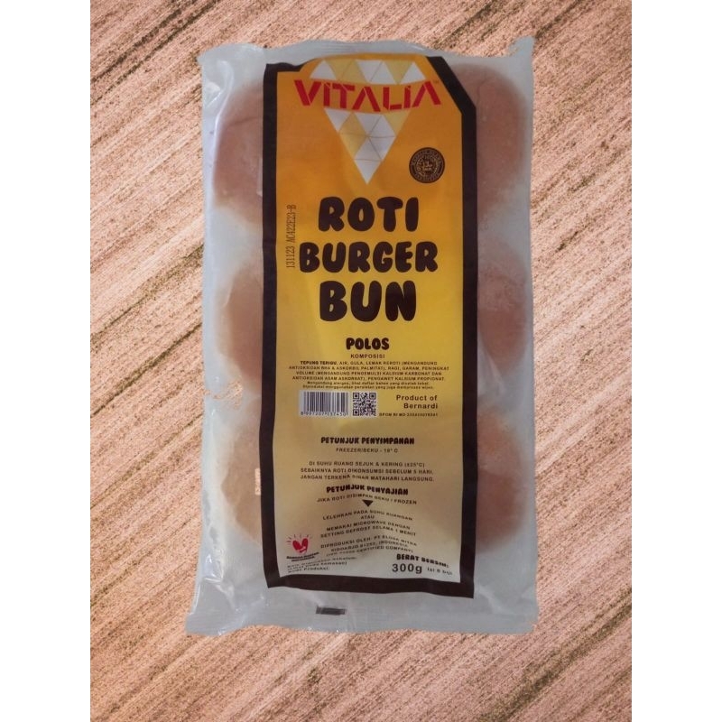 

Vitalia roti burger bun polos isi 6