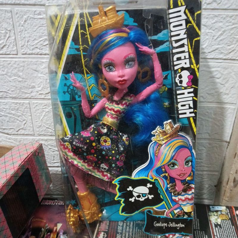 Boneka BARBIE Original MATTEL GOOLIOPE JELLINGTON MONSTER HIGH ukuran Besar