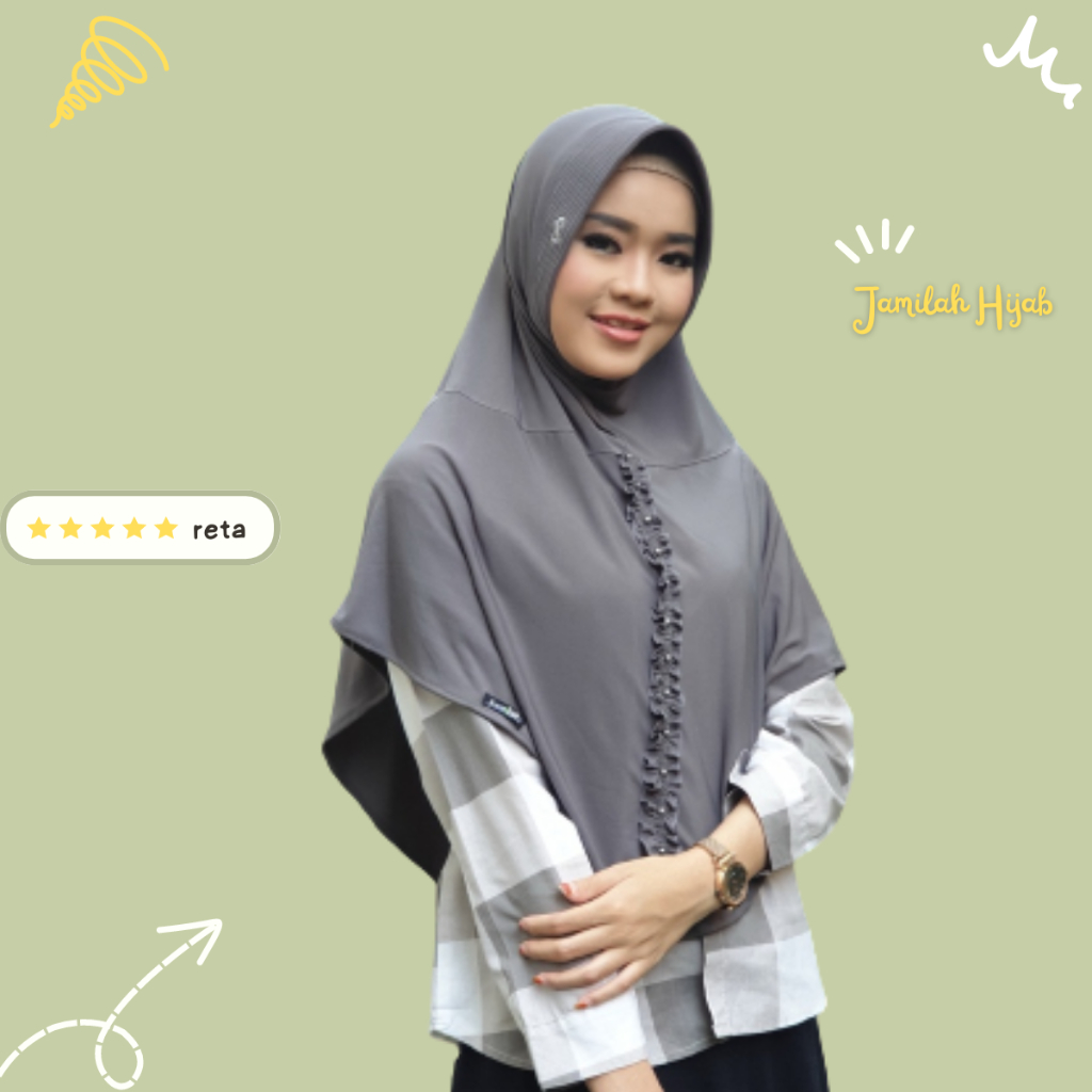 RETA ORI JAMILAH HIJAB INSTAN TERMURAH Reta ORIGINAL Size L
