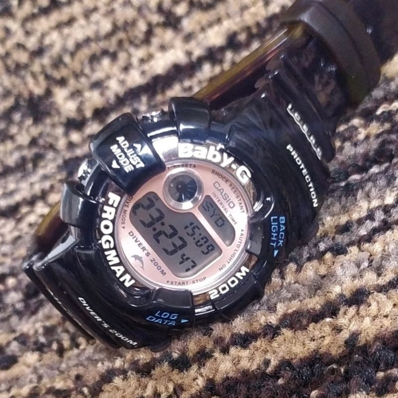 CASIO BABY-G FROGMAN BGW-103K I. C. E. R. C INTERNATIONAL DOLPHIN & WHALE ECO-REECO-RESEARCH NETWORK