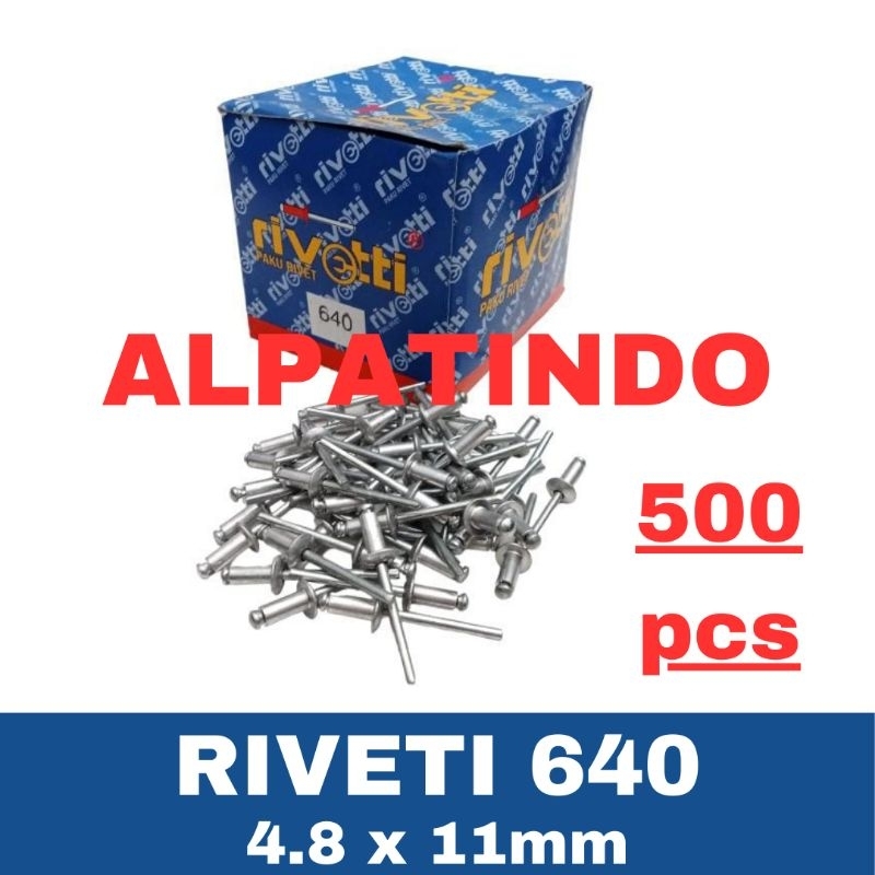 PAKU RIVET 640 RIVETTI RIVETI 500pcs - Paku Rivet 5mm