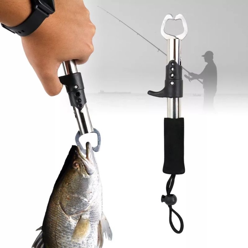 Fishing Gripper / 1 paket alat penjepit bibir ikan dan Tang Pancing Multifungsi