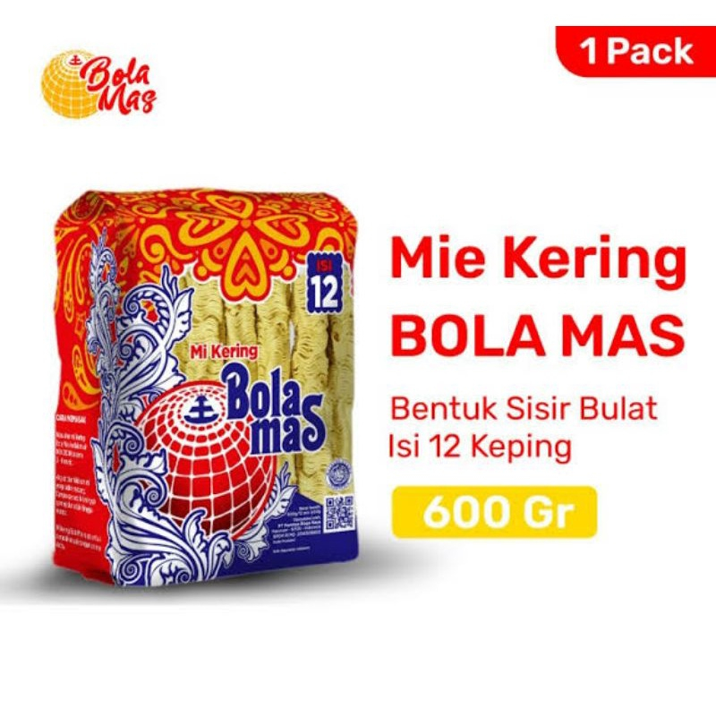 

Mie Kering Bola Mas 600gr isi 12pcs