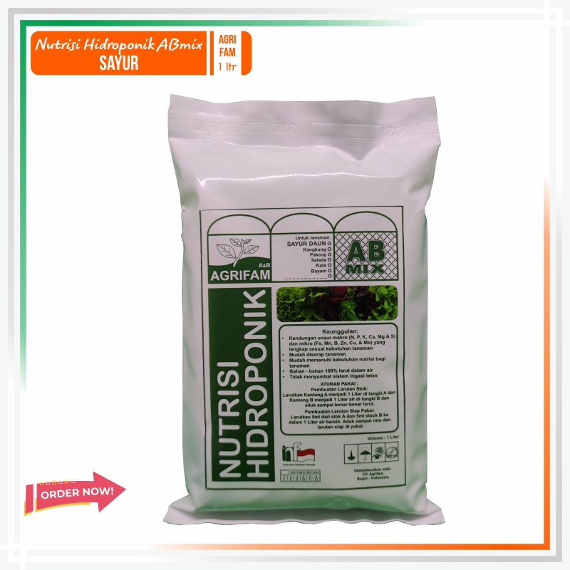 Nutrisi ab mix - ab mix hidroponik - ab mix melon 1 liter 200 liter air