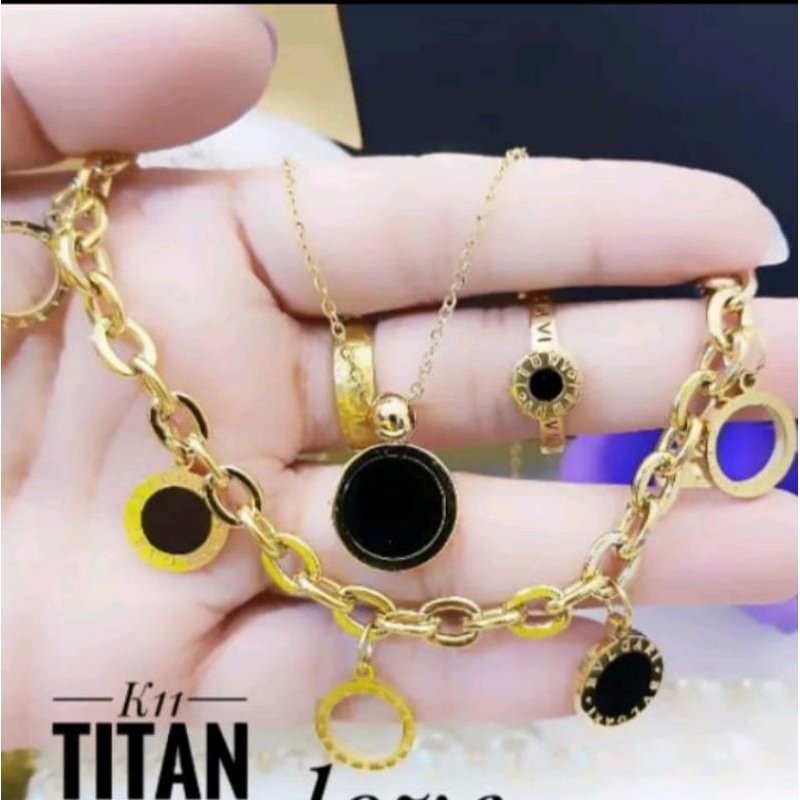 set titanium asli 100%