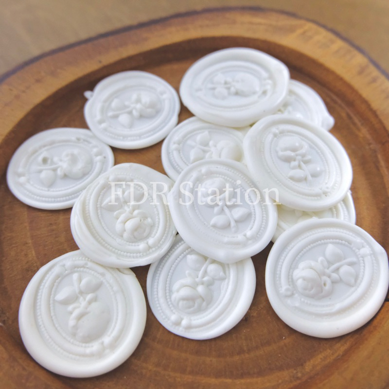 

Wax Seal Coin 3d Timbul tanpa lem / 1pc / Envelope Stamp