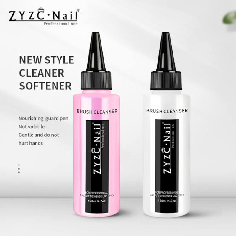 ZYZC BRUSH CLEANSER 120ML OIL FORMULA FOR BRUSH NAIL ART PEMBERSIH KUAS NAIL ART