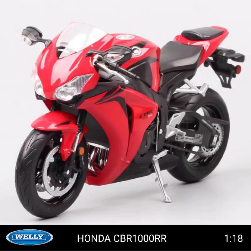 Welly Honda CBR1000RR Mainan Motor Motoran CBR 1000 RR Jagat_Diecast