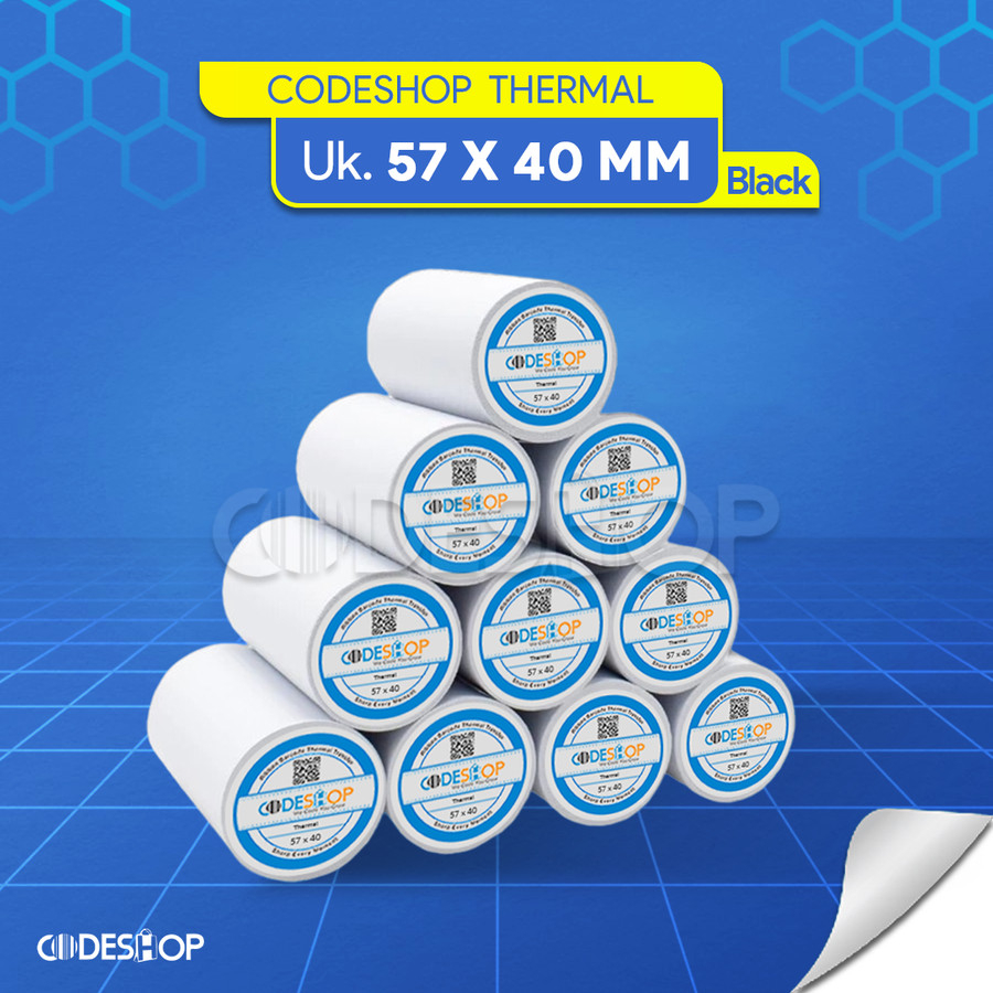 

Kertas Kasir Struk Paper Roll 58x40mm Thermal POS Receipt Printer | KERTAS PRINTER THERMAL ( ECER )