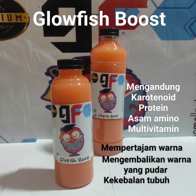 ikan glowfish protein asam amino mencerahkan warna ikan glowfish 500ml