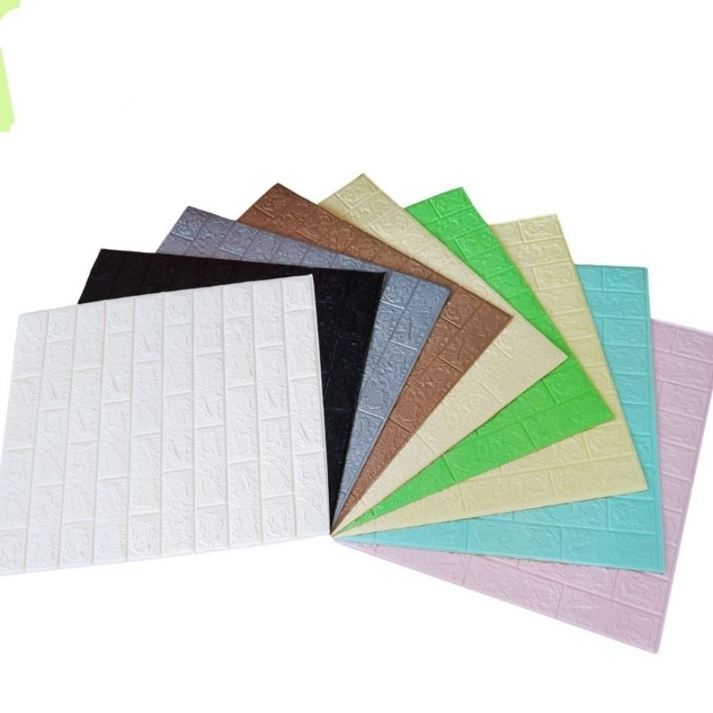 Sticker dinding Foam Anti Air /Foam Batu Bata Warna/Foam Murah/Foam 3D