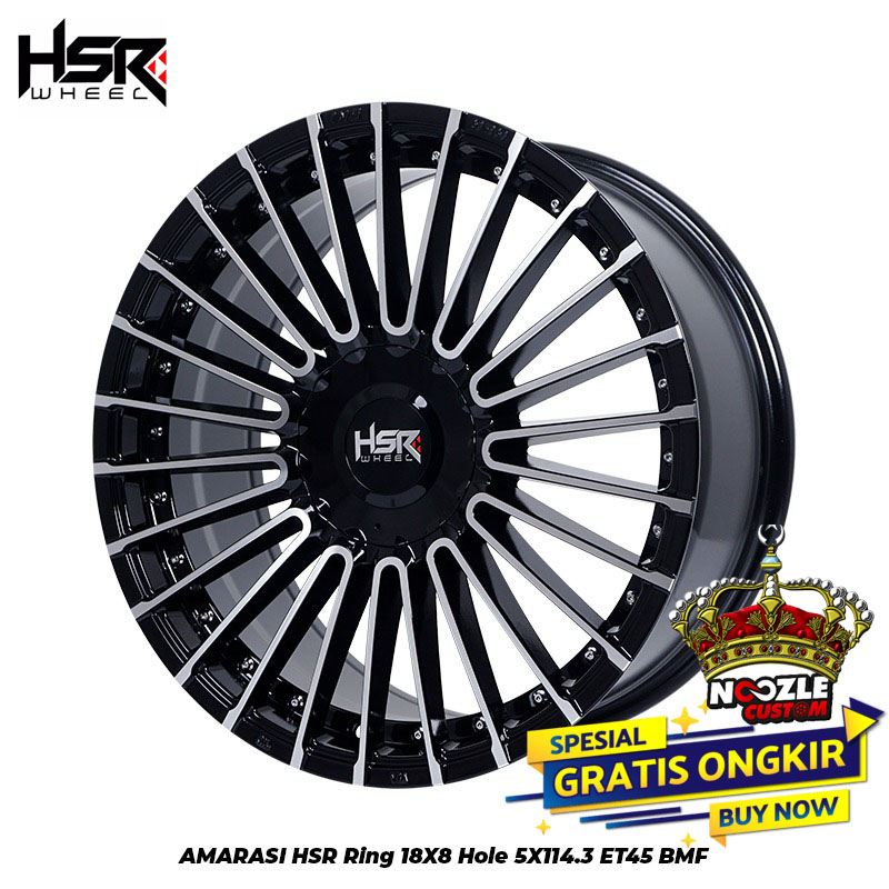 VELG MOBIL HSR RING 18 TYPE AMARASI PELEK MOBIL CRV R18 LUBANG 5