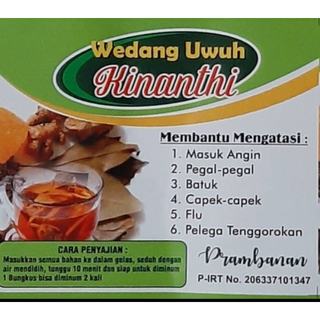 

Herbal !! Wedang Uwuh KINANTHI Prambanan isi 10pcs