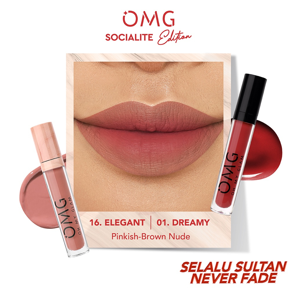 Paket Ombre Lips OMG | Lipcream OMG Ombre Coffee Edition| Lipcream OMG | Ombre OMG Lip Cream | Ombre Lips-Ombre 16+ 01