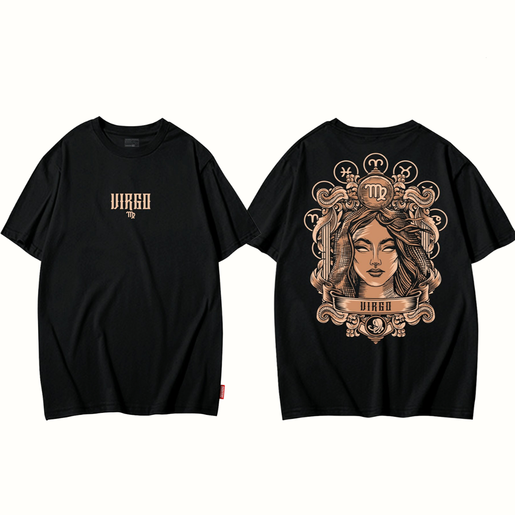 Tshirt Baju Kaos Zodiak Full Series New / Baju ZODIAK Virgo Aquarius Capricon Sagitarius Scorpio  ka