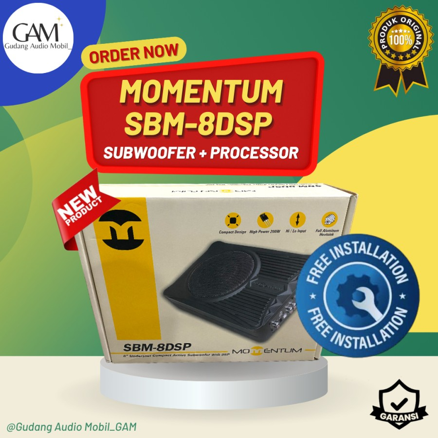 UBWOOFER KOLONG MOMENTUM SBM 8 DSP / PROCESSOR MOMENTUM SBM 8 DSP