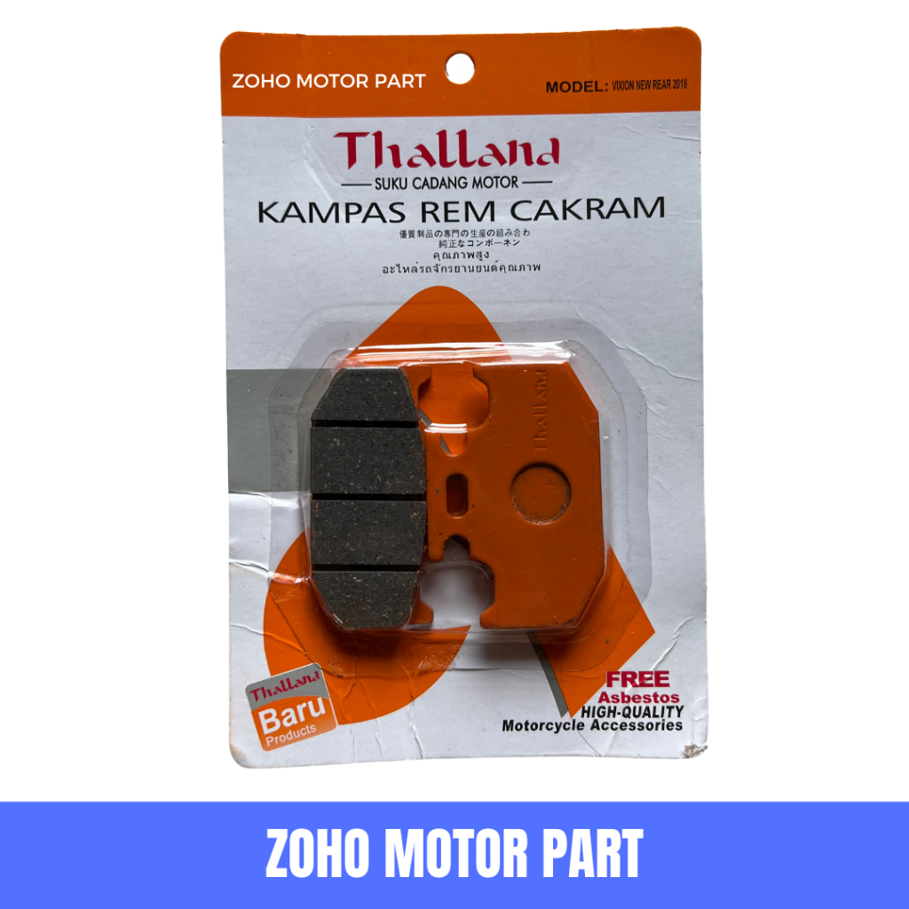 THALLAND kampas rem depan DISPAD VIXION NEW 2018 REAR