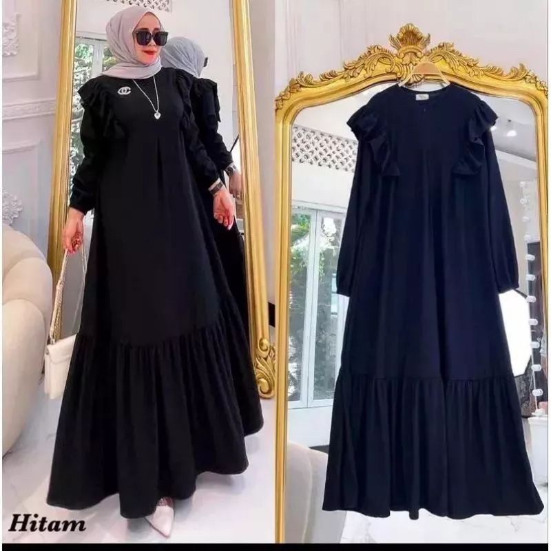 GAMIS CRINKLE AIRFLOW BUSUI// BUSANA WANITA MUSLIM