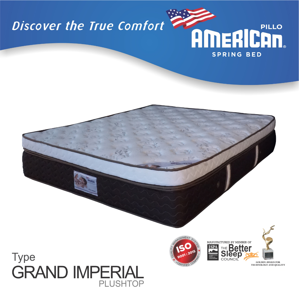 MATRAS LATEKS  Springbed American Pillo type GRAND IMPERIAL PLUSHTOP - ORIGINAL 100%