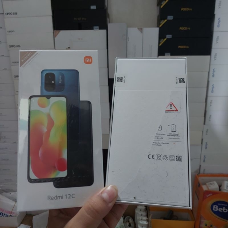 Dus book xiomi Redmi 12C Mines STIKER IMEI ROBEK  copotan bawaan