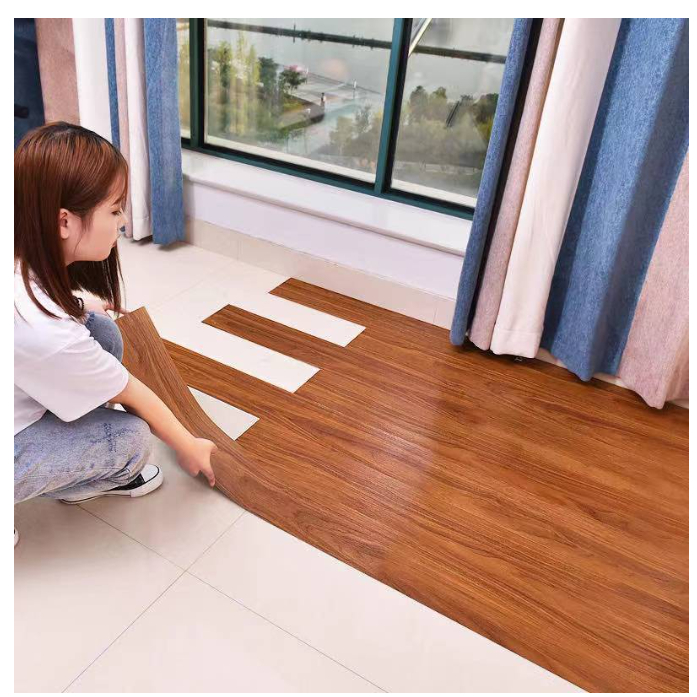 MORSA | Stiker Lantai Vinyl Wallpaper Dinding Motif Kayu Premium Dengan Lem Wallpaper Vinil Stiker L