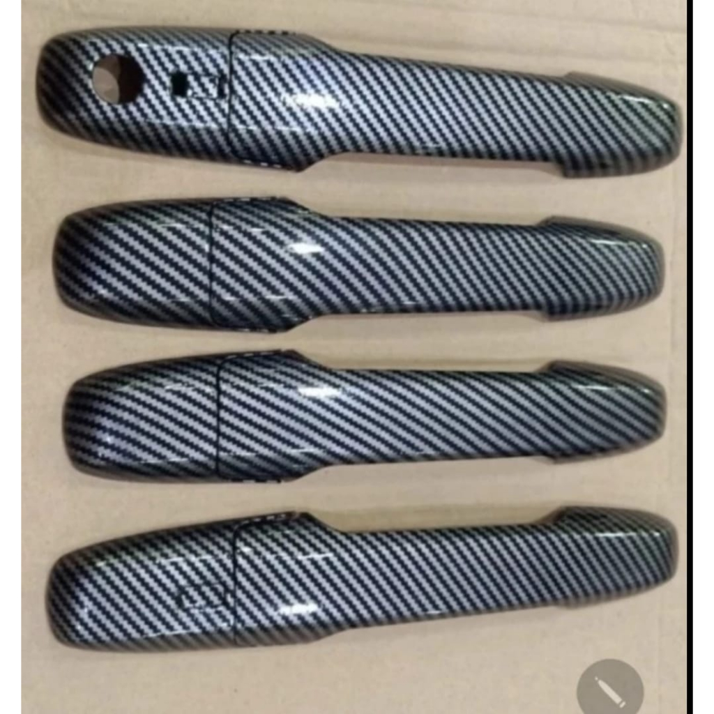 PAKET tutup Handle PINTU MOBIL AGYA /AYLA 2023 CARBON KEYLESS
