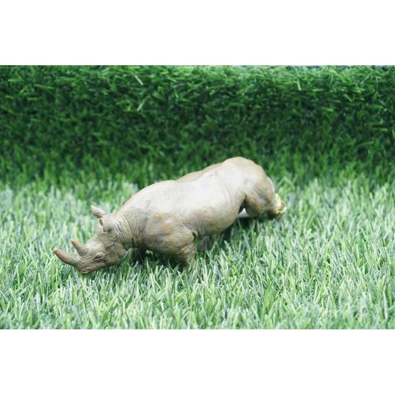Rhinoceros Rhino Badak Mainan Animal Figure Binatang Edukasi Anak Miniature